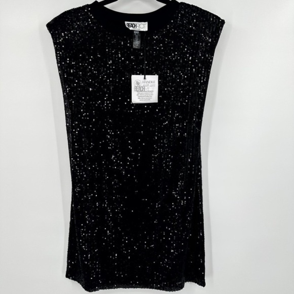 Sequin Top with Label